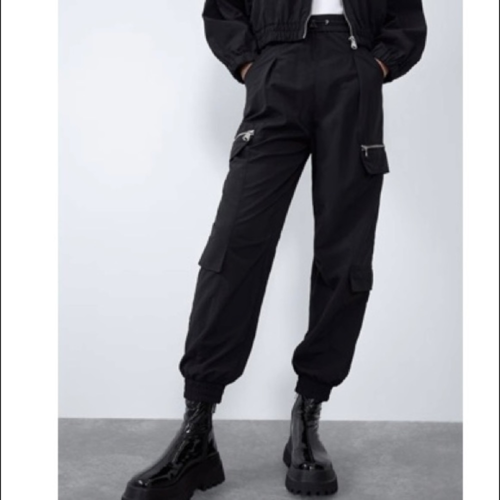 ZARA Black Cargo Pants
